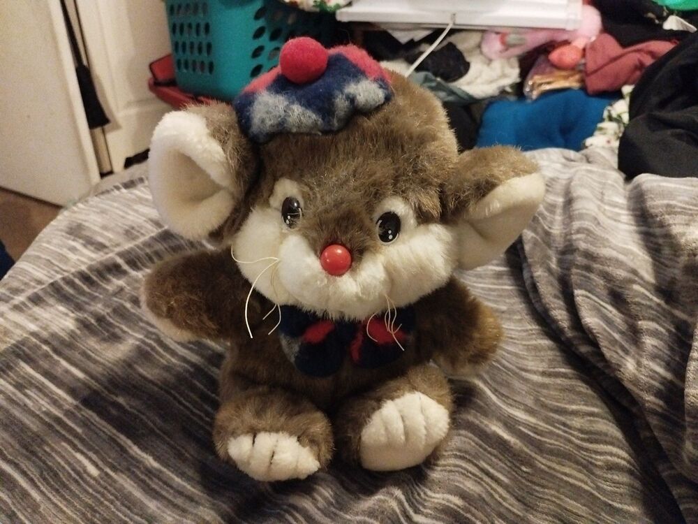 Vintage Target Dayton Hudson Christmas Mouse Lil' Tweaks Plush 10”